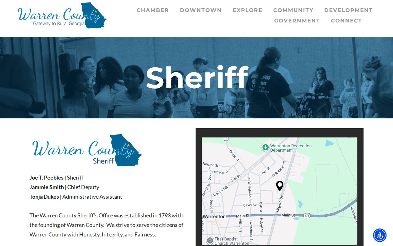 Warren County released inmates sheriff office history and contact source
