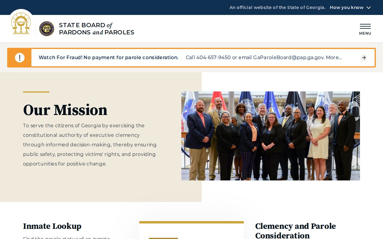 Warren County post-release supervision links on the Georgia Parole Board site